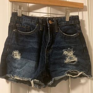 YMI brand size 3 dark wash denim shorts